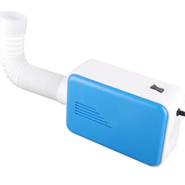 Outlet Multifunktionell 600W klädtork hushåll liten bärbar elektrisk skotork klädtork blå EU rund stickpropp