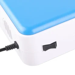 Outlet Multifunktionell 600W klädtork hushåll liten bärbar elektrisk skotork klädtork blå EU rund stickpropp