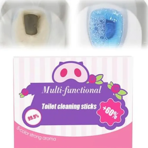 Sale Multifunktionella Toalettrengöringsstavar - Drop-in Tankrengörare & Fräschare med Långvarig Fräschör för Toalettskålen (1)