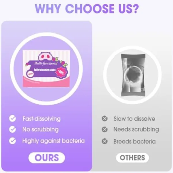 Sale Multifunktionella Toalettrengöringsstavar - Drop-in Tankrengörare & Fräschare med Långvarig Fräschör för Toalettskålen (1)