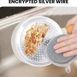 Online Multifunktionella Tråddisktrasor, 2024 Nya Repfria Tråddisktrasor Våta och Torra Dubbla Lager Tråddisktrasor