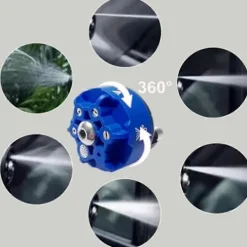 Online Multifunktionellt munstycke för högtryckstvätt i rostfritt stål, 6 i 1 snabbväxling[D] 1.2 Hole Spout