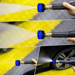 Online Multifunktionellt munstycke för högtryckstvätt i rostfritt stål, 6 i 1 snabbväxling[D] 1.2 Hole Spout