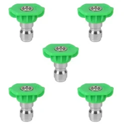 Best Munstycksset för högtryckstvätt, Ersättningsmunstycken för högtryckstvättstillbehör, 5-pack (Grön)