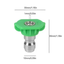 Best Munstycksset för högtryckstvätt, Ersättningsmunstycken för högtryckstvättstillbehör, 5-pack (Grön)