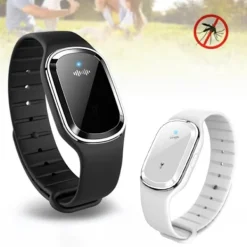 Hot Myggband med ultraljud Vit