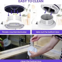 Discount Myggdödande lampa, 360° insektsfälla, USB-laddning