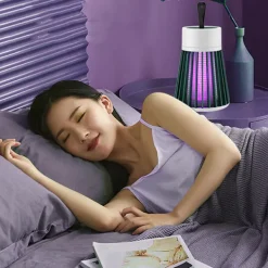 Online Myggdödare Flugfällor Säker Hushållsmyggljus Lämplig för myggor och flygande insekter grön