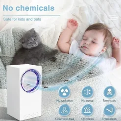 Myggdödarlampa, USB Elektrisk Insektsfälla med UV-lampa, 180Light Myggdödare Zapper för Kök Barnrum Inomhus och Utomhus (LGL)