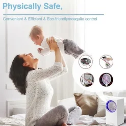 Myggdödarlampa, USB Elektrisk Insektsfälla med UV-lampa, 180Light Myggdödare Zapper för Kök Barnrum Inomhus och Utomhus (LGL)