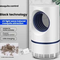 Online NICEGOU Mygglampa, 360° insektsdödare, elektrisk myggfångare med USB-laddning och fluglampa för sovrum, kök, kontor, hem