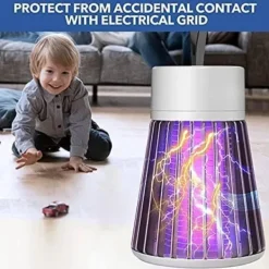 New Mygglampa, 2025 Ny 2-i-1 Bärbar Sladdlös Vattentät Campinglampa för Utomhusbruk (1 st Grön/Grå)