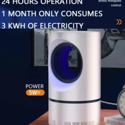 Hot Mygglampa Myggfångare UV Myggdödare Insektfångare USB vit