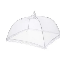 Mobil o Teknik Myggnät / Flugnät för matbordet / Uteliv 34x34x20cm Vit