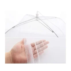 Mobil o Teknik Myggnät / Flugnät för matbordet / Uteliv 34x34x20cm Vit