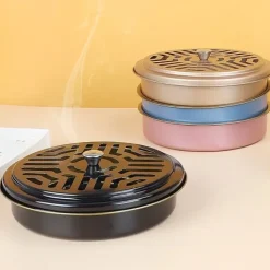 Outlet Myggspiralhållare, fackram, rostfritt stål, runt stativ, silver, silver