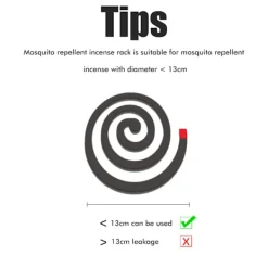 Myggspiralhållare Metal Myggspiralhållare för sommaren mot myggor Insekter Myggmedelsställ