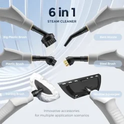 Hot NA/Ångrengörare, Uppgraderad 2500W Handhållen Ångrengörare, Högtryckstvätt för Rengöring, Bärbar Ångrengörare för,A