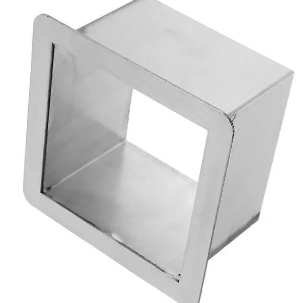 New Nedfällbar sopnedkast i rostfritt stål, fyrkantig inbyggd bänkskiva avfallssopnedkast med genomföring - WELLNGS