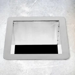 New Nedfällbar sopnedkast i rostfritt stål, fyrkantig inbyggd bänkskiva avfallssopnedkast med genomföring - WELLNGS