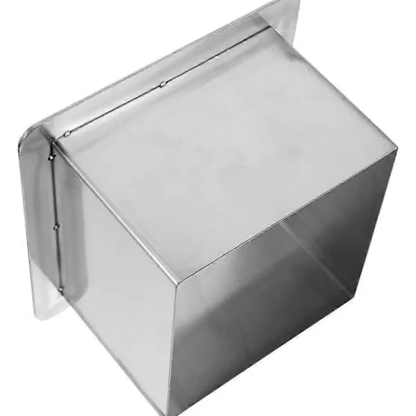 New Nedfällbar sopnedkast i rostfritt stål, fyrkantig inbyggd bänkskiva avfallssopnedkast med genomföring - WELLNGS