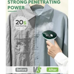 Clearance Ångare för Kläder, Portabel Mini Reseplaggångare, 20-sekunders Snabb Uppvärmning, Starkt Penetrerande Ånga, för Hem, Kontor och Resor