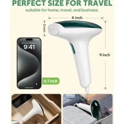 Clearance Ångare för Kläder, Portabel Mini Reseplaggångare, 20-sekunders Snabb Uppvärmning, Starkt Penetrerande Ånga, för Hem, Kontor och Resor