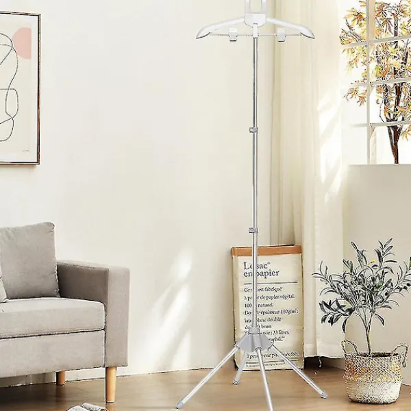 Hot Ångkokarstativ - Fällbart teleskopiskt klädångarstativ, Hängare för ångande kläder, Ångställ för kläder grey