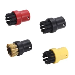 Clearance Ångmaskinstillbehör liten rund borste liten kopparborste för Kärcher Kach SC-serien rengöringsmaskin gul