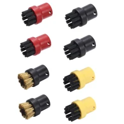 Clearance Ångmaskinstillbehör liten rund borste liten kopparborste för Kärcher Kach SC-serien rengöringsmaskin gul