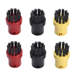 Clearance Ångmaskinstillbehör liten rund borste liten kopparborste för Kärcher Kach SC-serien rengöringsmaskin gul