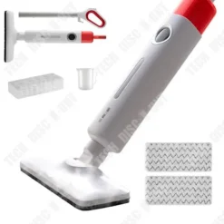 New TECH DISCOUNT Ångmopp - TD® - Elektrisk rengörare - Sterilisering - Hög temperatur - 301-500 ml