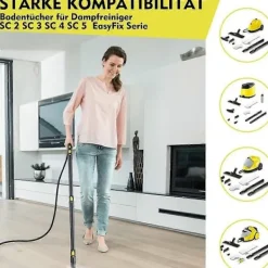Clearance Ångmopp Mikrofiberdukar EasyFix SC 1-5 Ersättningsset