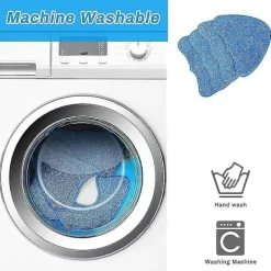 Discount DAO Ångmopp Pads för Dirt Devil DSS04-E01 Ångrengöringsborste (4-pack) [DB]