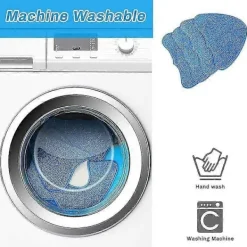 Hot Ångmopp Pads för Dirt Devil DSS04-E01 Ångrengöringskvast (4-pack)