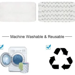 Best Generic Ångmoppdynor för Bissell PowerFresh Vac & Steam 2747A, 1132154316321652 Symphony Dammsugare och Ångmopp-serien, 6-pack