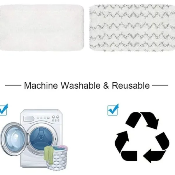 Best Generic Ångmoppdynor för Bissell PowerFresh Vac & Steam 2747A, 1132154316321652 Symphony Dammsugare och Ångmopp-serien, 6-pack