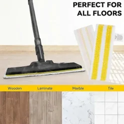 Best Ångmoppdynor för Kärcher EasyFix SC2 SC3 SC4 SC5 Ångrengörare, Mikrofiber Tvättbara Återanvändbara Gula[GKS]