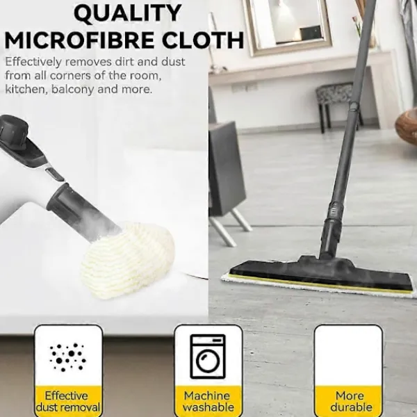 Online FMYSJ Ångmoppdynor för Kärcher EasyFix SC2 SC3 SC4 SC5 Ångrengörare, Mikrofiber Tvättbara Återanvändbara (FMY) Yellow