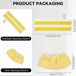 Sale DAO Ångmoppdynor för Kärcher EasyFix SC2 SC3 SC4 Ångrengörare [DB] Yellow 39