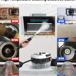 Discount Ångrengörare för hemmabruk, handhållen ångare för rengöring, 2500W (Brittiska bestämmelser)