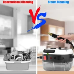 Discount Ångrengörare för hemmabruk, handhållen ångare för rengöring, 2500W (Brittiska bestämmelser)