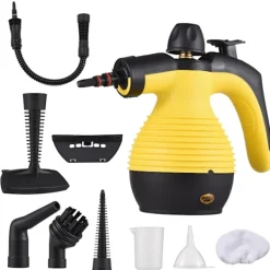 Ångrengörare Handhållen Hög Temperatur Lämplig För Avfettning i Kök och Biltvätt Gul