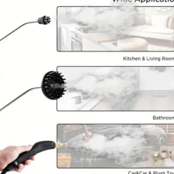 Hot Ångrengörare Hög Temperatur Och Högt Tryck 6-Hastighetsjustering Lämplig För Kök- Och Bilrengöring Orange