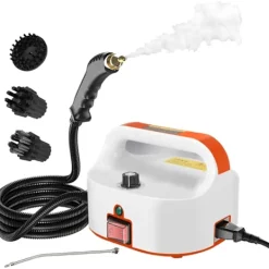 Best Ångrengörare Multifunktionell Högtryck 6-Hastighetsjustering Lämplig För Kök Och Bil Dekontaminering Orange