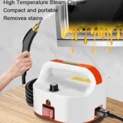 Best Ångrengörare Multifunktionell Högtryck 6-Hastighetsjustering Lämplig För Kök Och Bil Dekontaminering Orange