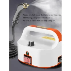 Best Ångrengörare Multifunktionell Högtryck 6-Hastighetsjustering Lämplig För Kök Och Bil Dekontaminering Orange