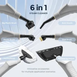 Best Ångrengörare, Uppgraderad 2500W Handhållen Ångrengörare, Högtryckstvätt för Rengöring, Bärbar Ångrengörare för