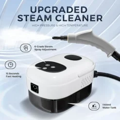 Clearance Ångrengörare, Uppgraderad 2500W Handhållen Ångrengörare, Högtryckstång för Rengöring, Bärbar Ångrengörare för{KDO}