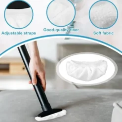 Ångrengöringsdukar - Universal Mikrofiberdukset - Ersättningsdukar för Ångrengörare - 8-pack - Vit